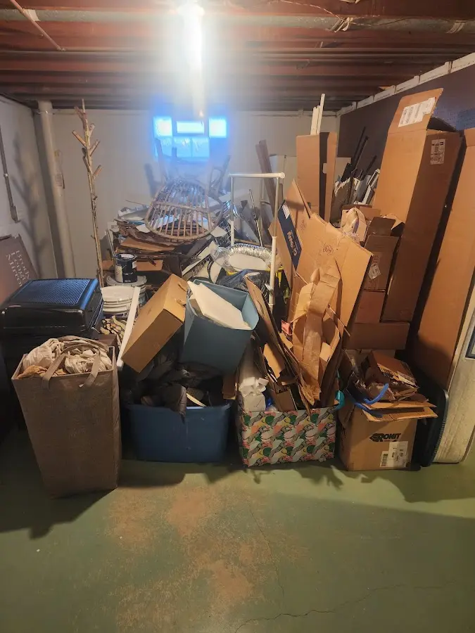 Roll-off dumpster container at job site for Construction Dumpster Rental in Spencer